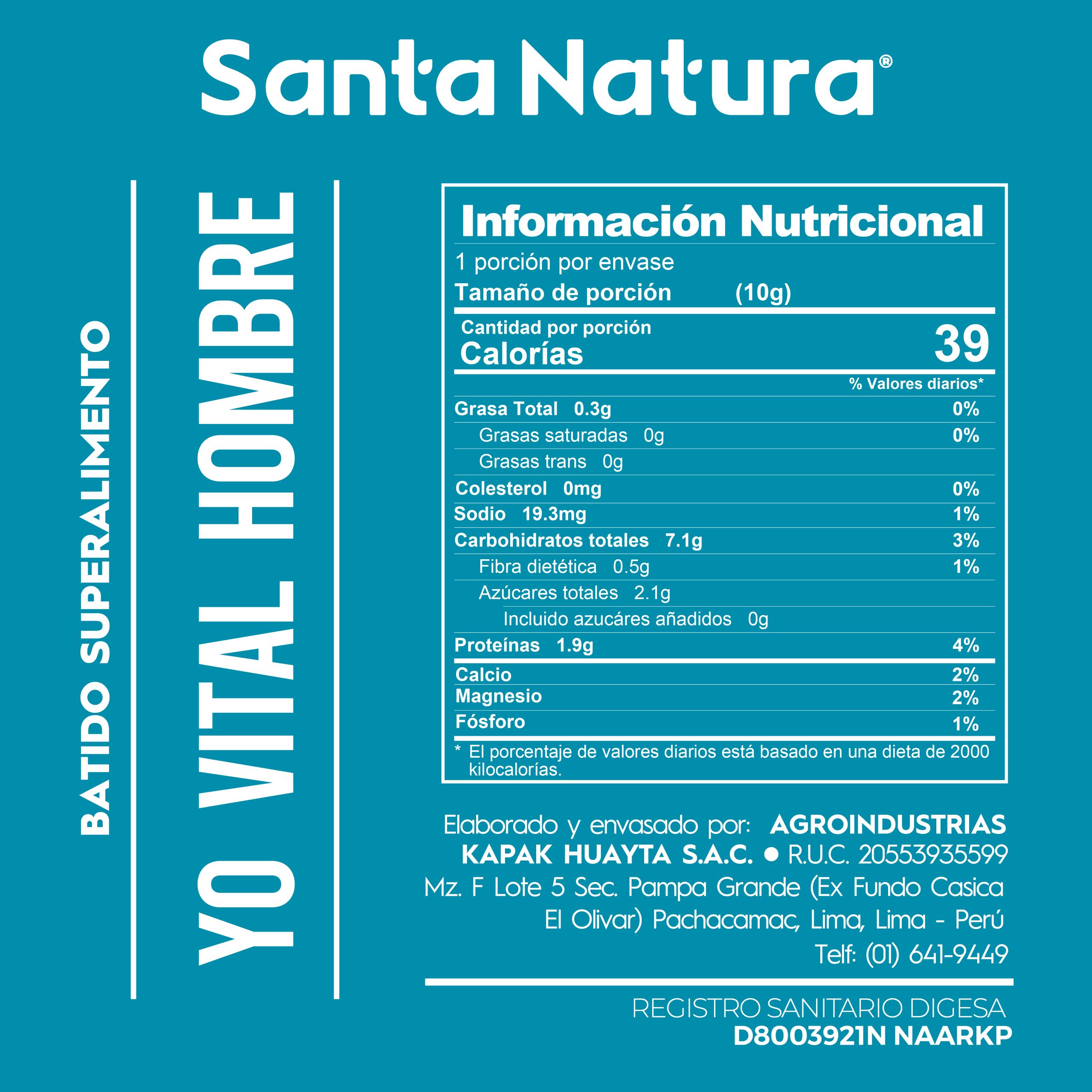 YO VITAL HOMBRE 150 GR