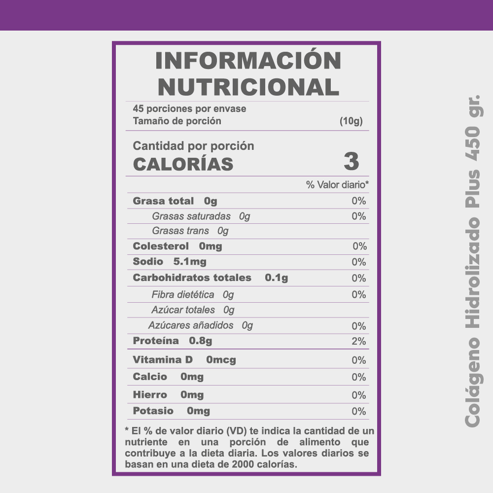 COLÁGENO HIDROLIZADO PLUS 450 GR