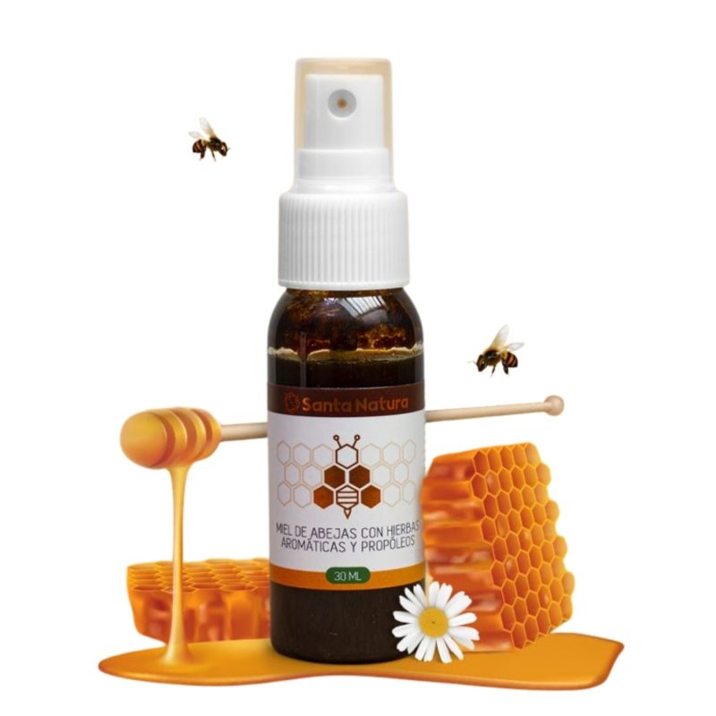 Miel de Abejas con Hierbas Aromáticas y Propóleos Santa Natura