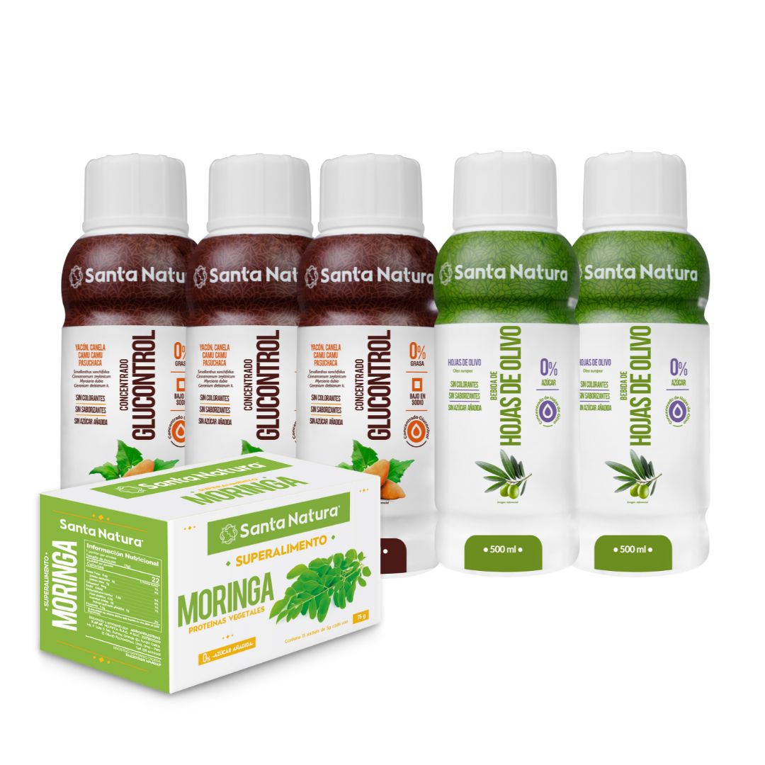PACK GLUCONTROL + HOJAS DE OLIVO+ MORINGA